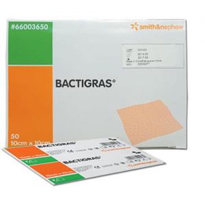 Paraffin Gauze (Equal to Bactigrass) 10cmx10cm (0.5% Chlorhexidine)